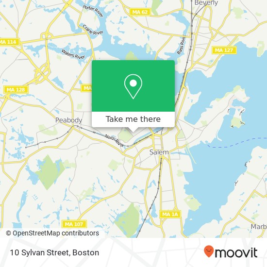 10 Sylvan Street map