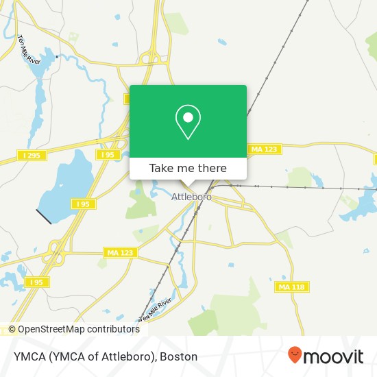 Mapa de YMCA (YMCA of Attleboro)