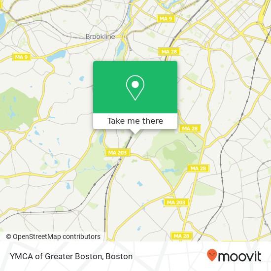 Mapa de YMCA of Greater Boston