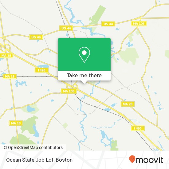 Mapa de Ocean State Job Lot