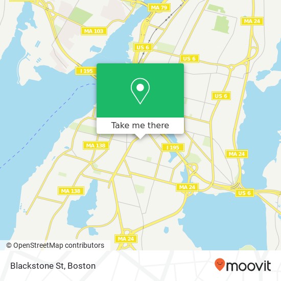 Mapa de Blackstone St