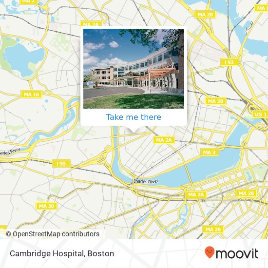 Mapa de Cambridge Hospital