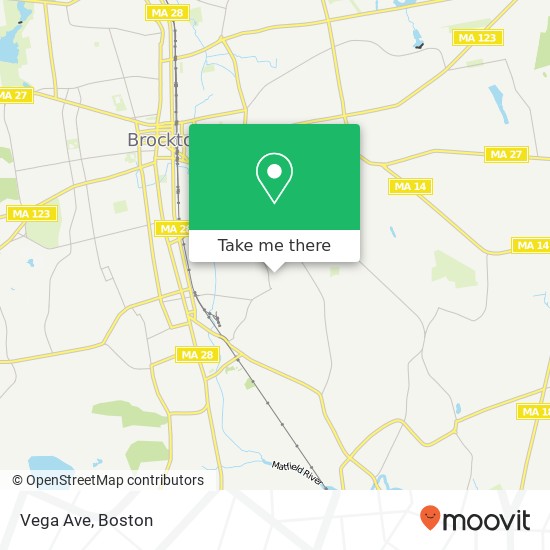 Vega Ave map