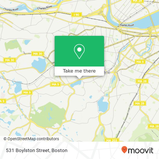 Mapa de 531 Boylston Street