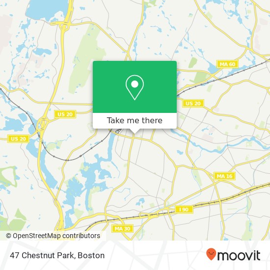 Mapa de 47 Chestnut Park
