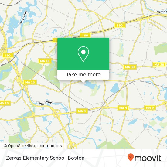 Mapa de Zervas Elementary School