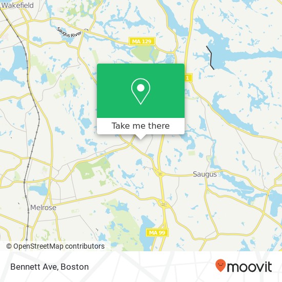 Bennett Ave map
