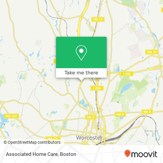 Associated Home Care map