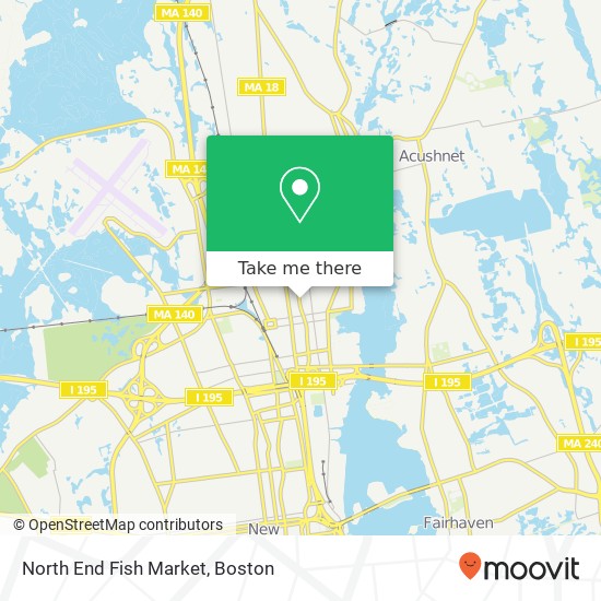 Mapa de North End Fish Market