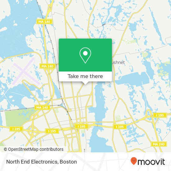North End Electronics map