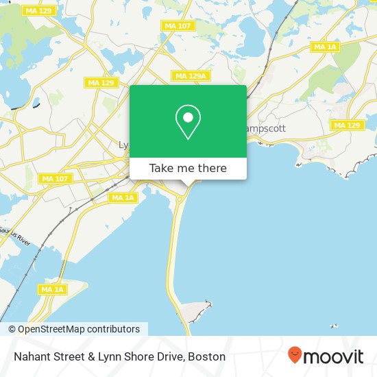 Nahant Street & Lynn Shore Drive map