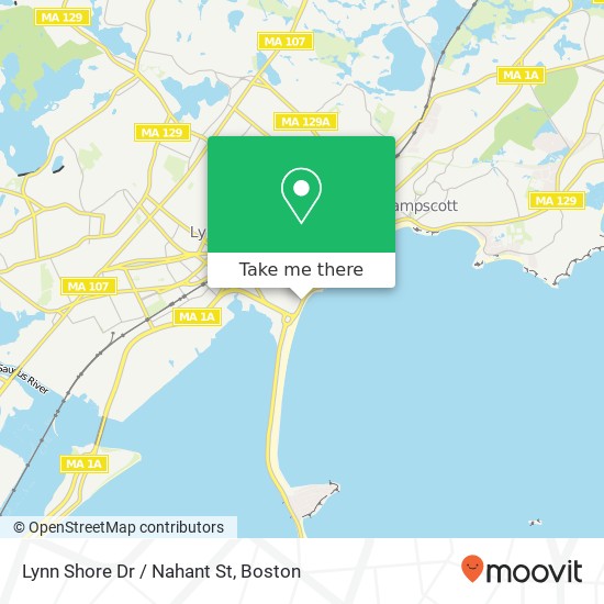 Mapa de Lynn Shore Dr / Nahant St
