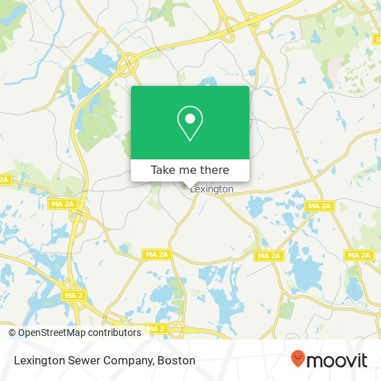 Lexington Sewer Company map