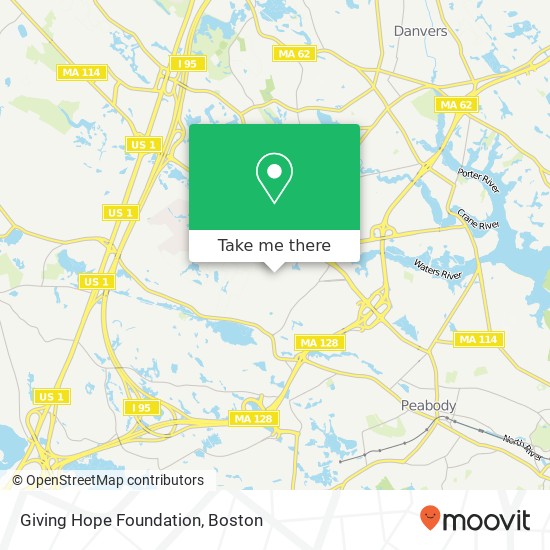 Mapa de Giving Hope Foundation