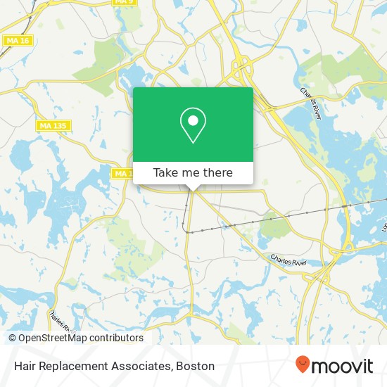 Hair Replacement Associates map