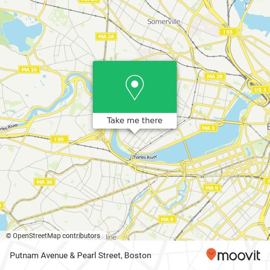 Putnam Avenue & Pearl Street map