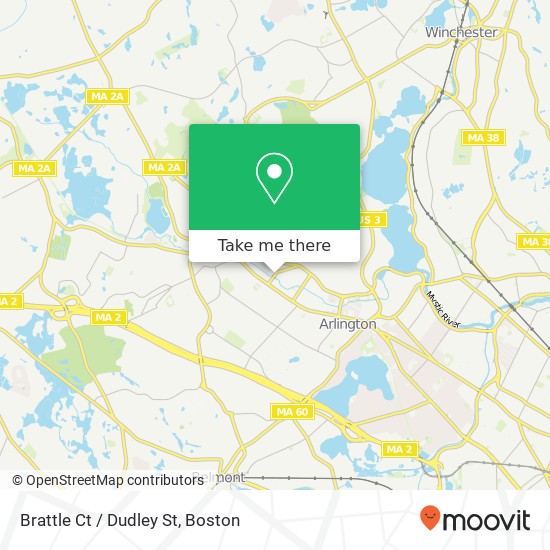 Mapa de Brattle Ct / Dudley St