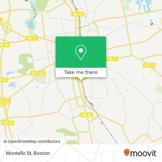 Montello St map