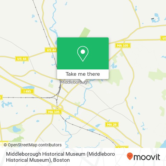 Mapa de Middleborough Historical Museum (Middleboro Historical Museum)