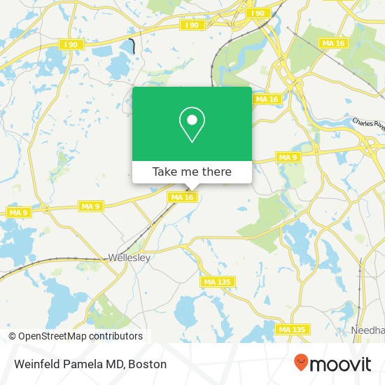 Weinfeld Pamela MD map