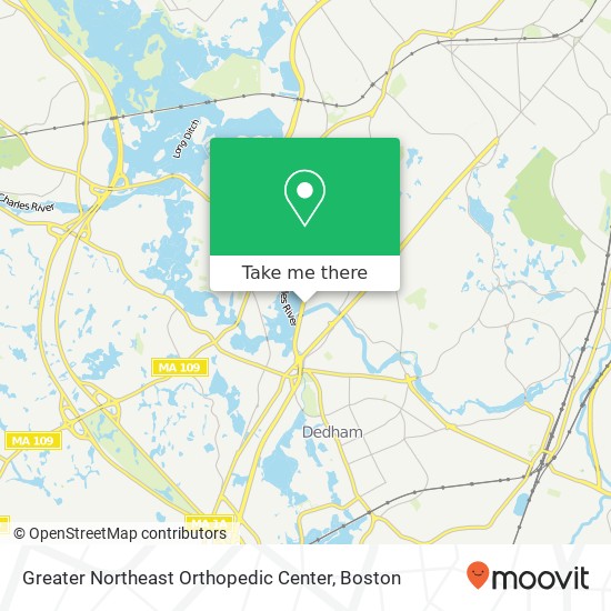 Greater Northeast Orthopedic Center map