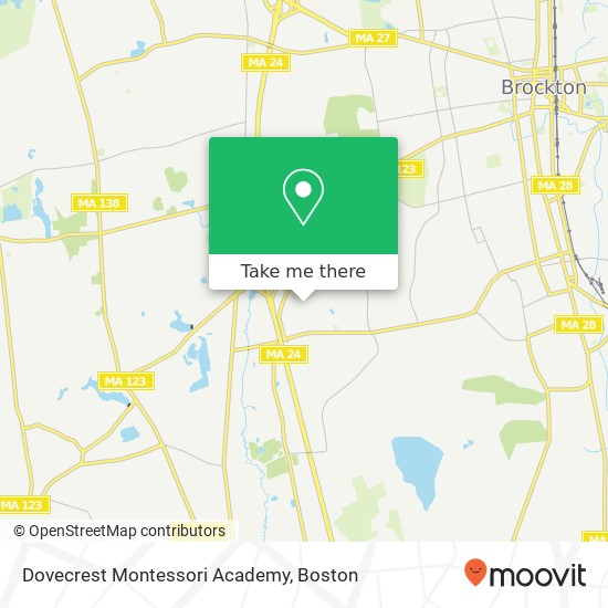 Mapa de Dovecrest Montessori Academy