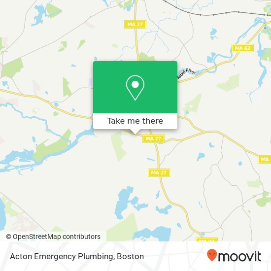 Mapa de Acton Emergency Plumbing