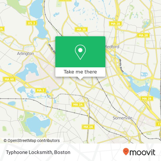 Typhoone Locksmith map