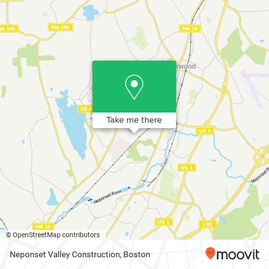 Neponset Valley Construction map