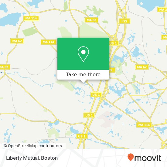 Liberty Mutual map