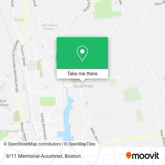 Mapa de 9/11 Memorial-Acushnet