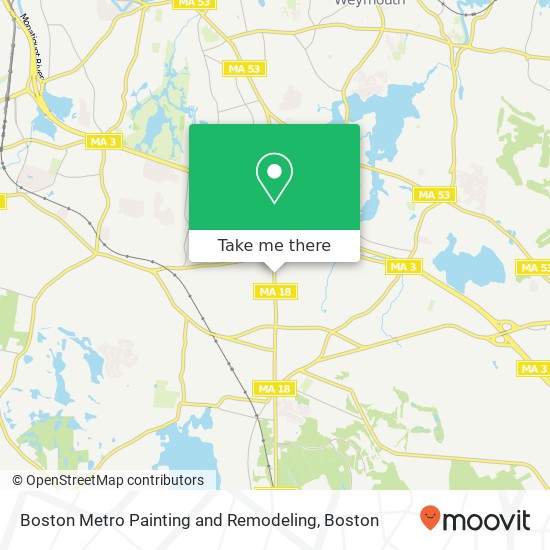 Mapa de Boston Metro Painting and Remodeling