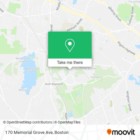 Mapa de 170 Memorial Grove Ave