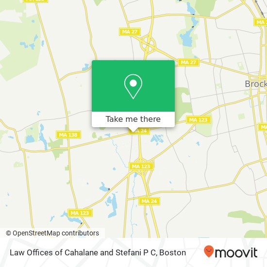 Law Offices of Cahalane and Stefani P C map