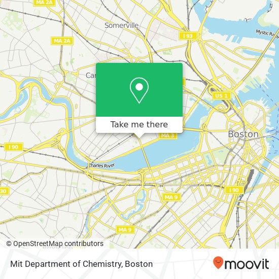 Mapa de Mit Department of Chemistry