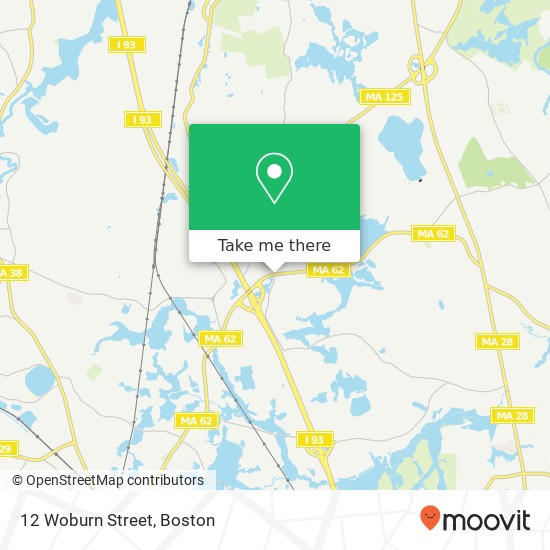 12 Woburn Street map