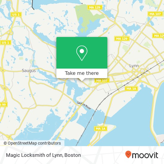 Magic Locksmith of Lynn map