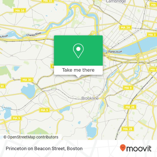 Princeton on Beacon Street map