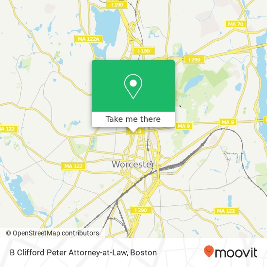 Mapa de B Clifford Peter Attorney-at-Law