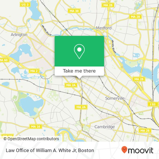 Mapa de Law Office of William A. White Jr