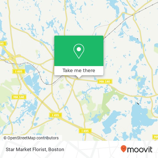 Mapa de Star Market Florist