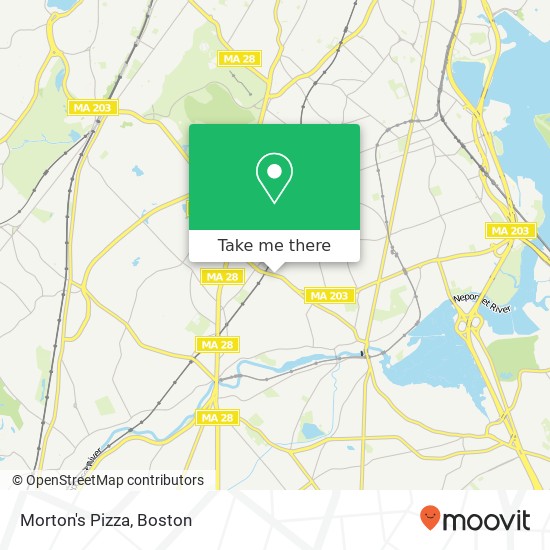 Morton's Pizza map