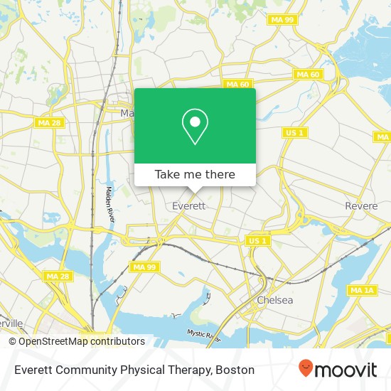 Mapa de Everett Community Physical Therapy