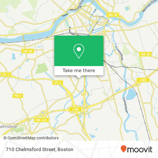 Mapa de 710 Chelmsford Street