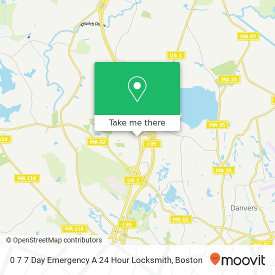 0 7 7 Day Emergency A 24 Hour Locksmith map