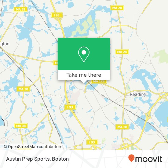 Austin Prep Sports map