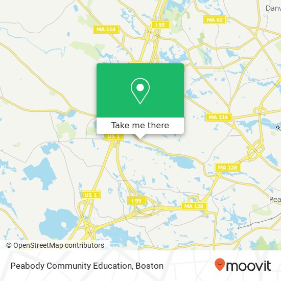 Peabody Community Education map
