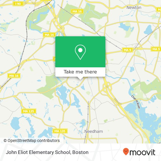 Mapa de John Eliot Elementary School