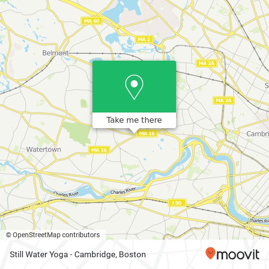 Mapa de Still Water Yoga - Cambridge