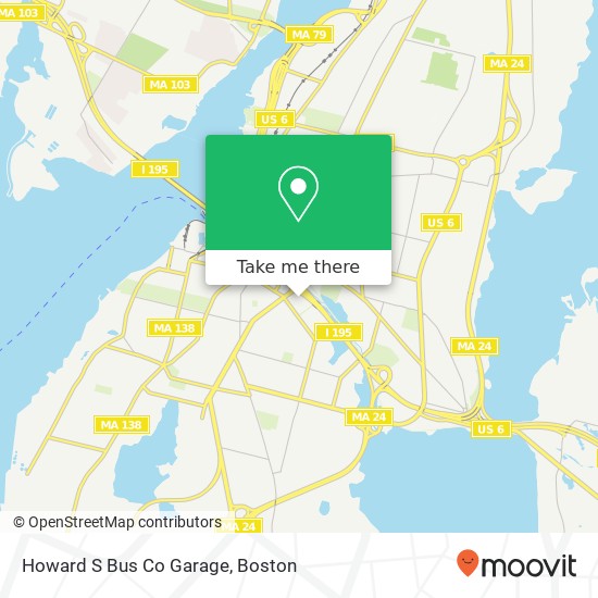 Mapa de Howard S Bus Co Garage